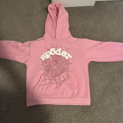 Light Pink Sp5der Hoodie