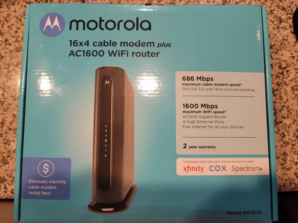 Motorola 16×4 Cable Modem  $30!!