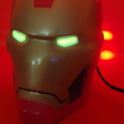 Scentsy Marvel Legends Series Iron Man Helmet Avengers Hasbro Eyes Light Up [Missing Top]