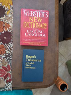 Webster's New Dictionary and Roget's Thesaurus