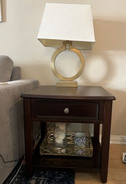 Espresso Wood End Tables (2)