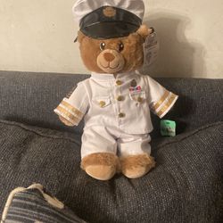 Build A Bear USA Navy Teddy Bear