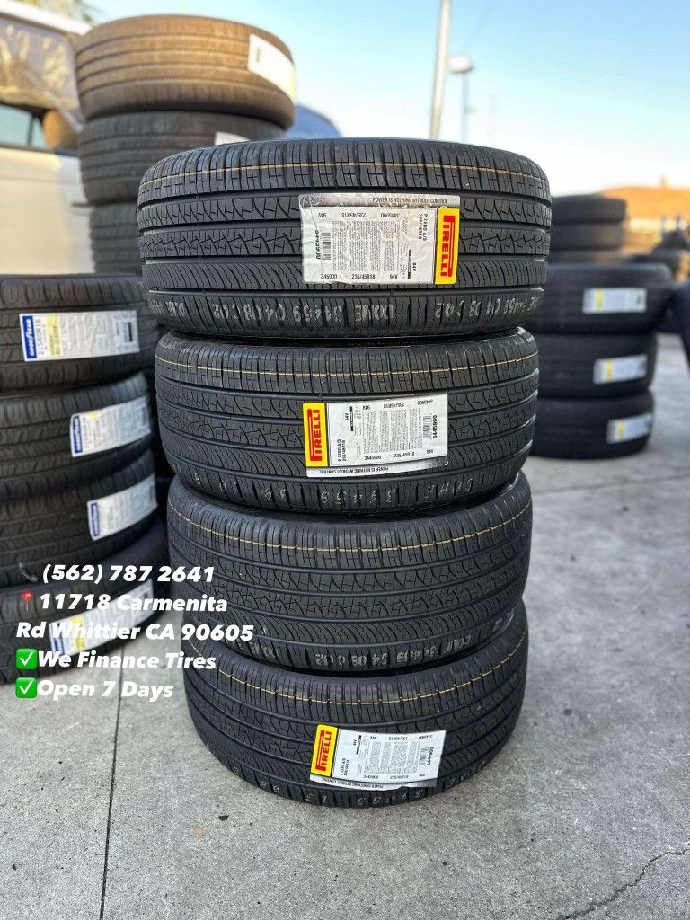 235/45/18 Pirelli A/S New Set of Tires Installed and Balanced Set de Llantas Nuevas Instaladas y Balanceadas
