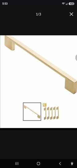 New 15 pcs Brushed Brass gold Satin Cabinet Handles - 15.pieces All for $35 -7 5/8 inches
( Reseda ca 91335)