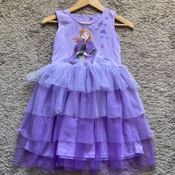 Disney Frozen Elsa & Anna Dress Size 10/12 Girls 