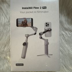Insta360 Flow 2 Pro Grey- AI-Powered Smartphone Stabilizer, Auto Tracking Phone Gimbal