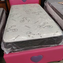 Pink Twin Double Bed for Girl