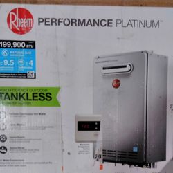 Rheem Performance Platinum 9.5 GPM Natural Gas Outdoor Tankless Water  Heater for Sale in Litchfield Park, AZ - OfferUp