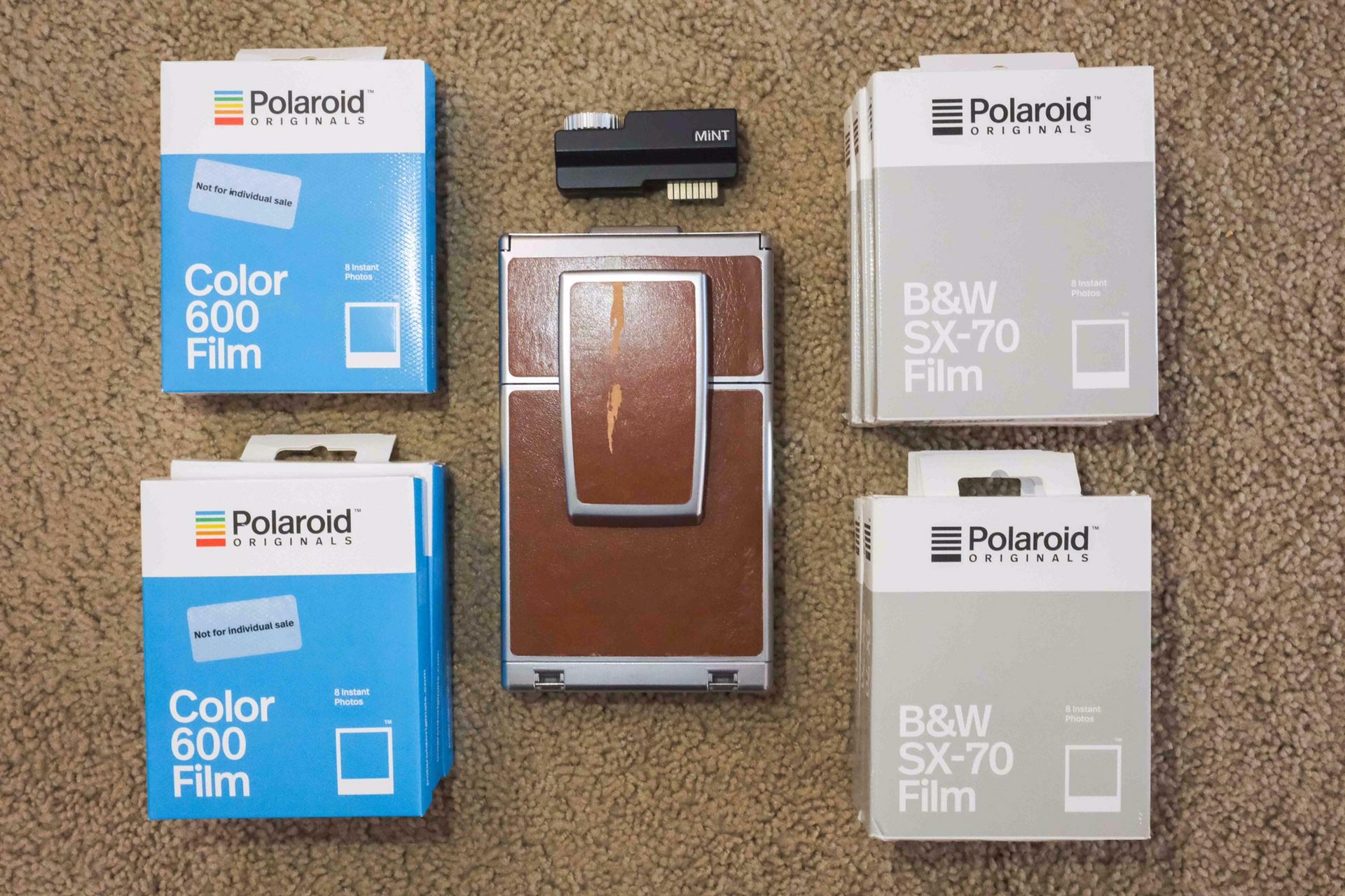 MiNT SLR670-S Polaroid camera with film packs