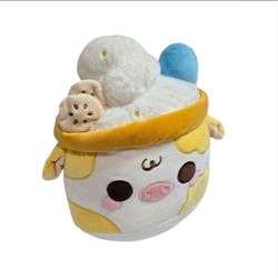 Cuddle Barn Plush Goals Banana Mooshake Cow 11" Stuffed Animal Boba Kawaii Cute