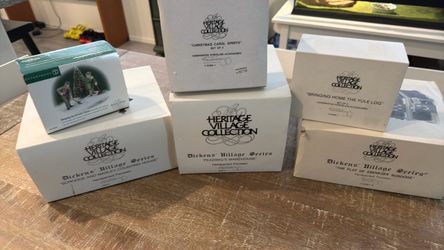 Department 56 Dickens houses and accessories.