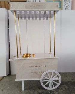 Champagne Cart & Champagne Wall