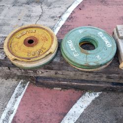 ELEIKO DAMAGED BUMPER OLYMPIC BARBELL WEIGHT PLATES