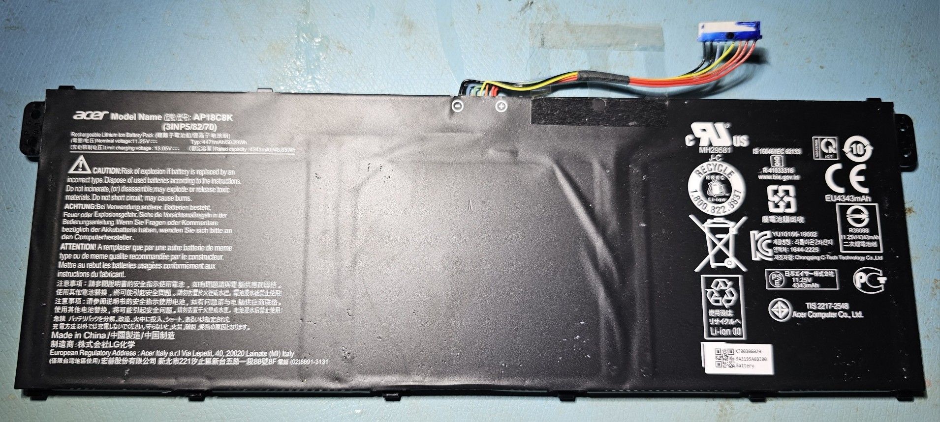 Acer Chromebook Battery