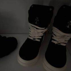 Chrome Heart Rick Owen Geo Baskets