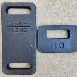 Yes4All 25lb and Synergee 10lb Cast Iron Ruck Plates