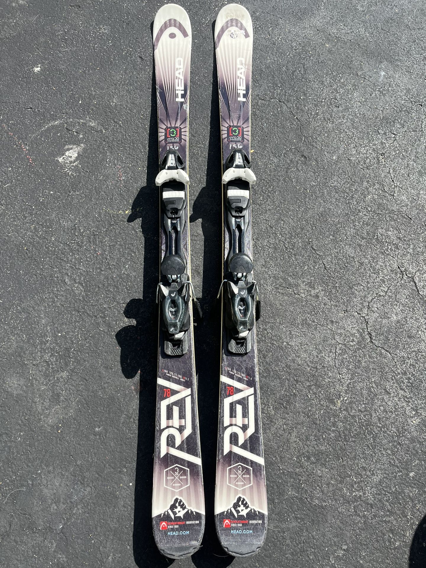 Head REV 78 Skis – 156cm – w/ Head Bindings – All-Mountain