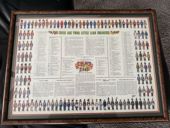 Little Lead Soldiers Framed Collector's Poster