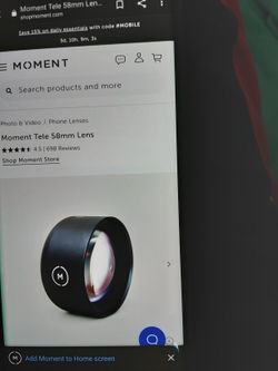 I Sale Moment Lens