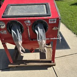 Sandblaster On Castered Dolly