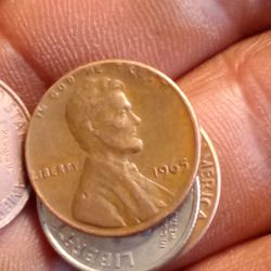 1965 Penny  No Mint Mark Rare Coin must Have.
