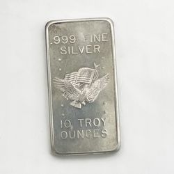 Silver .999 10 troy onces  Bar 