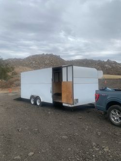 ENCLOSED TRAILERS, 20’ X 8’ , TITLE AND HAND