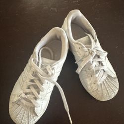Girls Adidas Size 13 WHITE