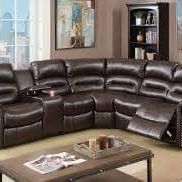 New Brown Recliner Sectional Couch Only $50 Down Payment 