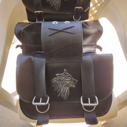 Willie & Max Motorcycle Saddle Bags & Tool Pouch