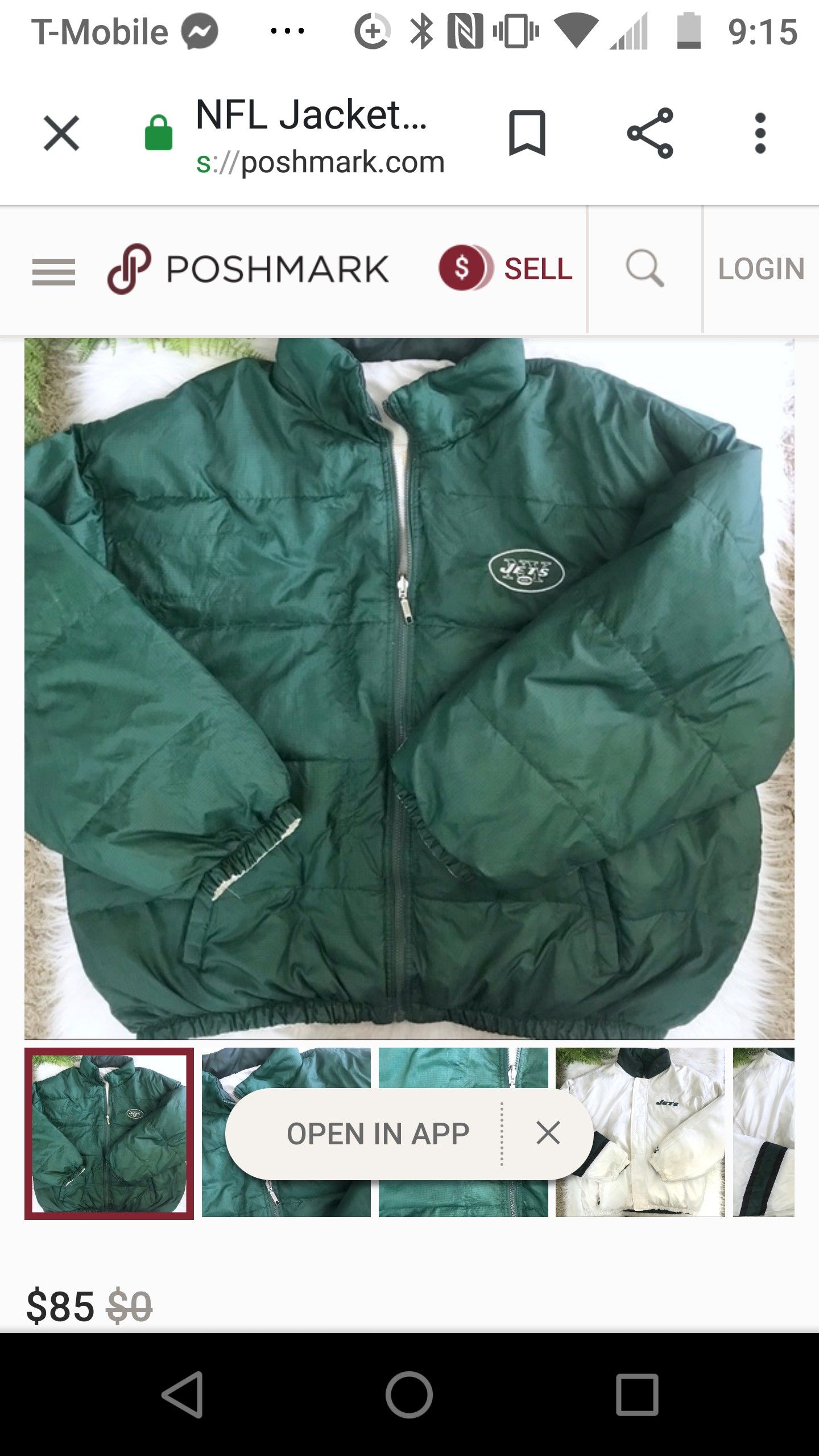 Old school jets jacket double sided