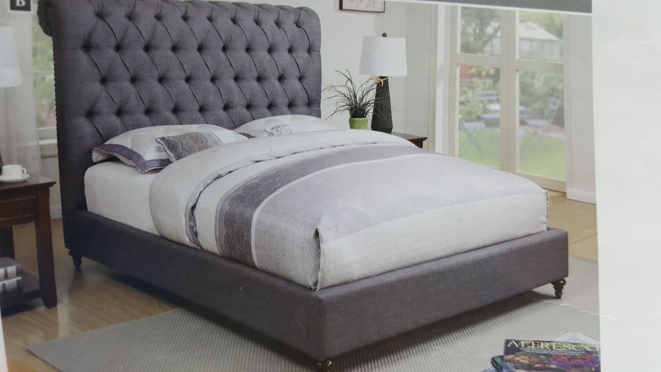 Queen bed. Devon available 3 colors