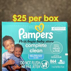 Pampers wipes - fresh scented