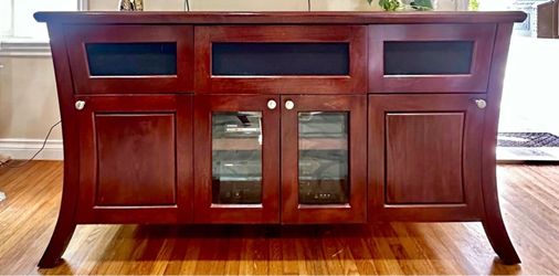 Cherry Wood TV Stand Media Console