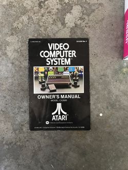 Atari CX2600 owners manual