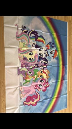 My little pony backdrop 7 by 5 thin vinyl