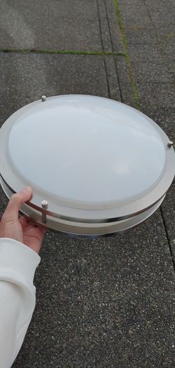 Sunpark Ceiling Fixture, Satin Nickel Finish, Ceiling Lights