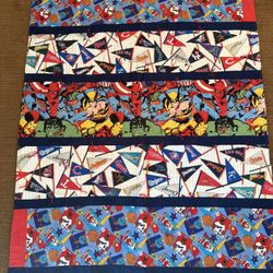 Marvel and Sports Themed Quilted Baby Blanket