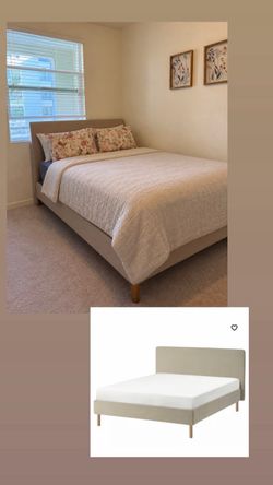 Queen bed with mattress