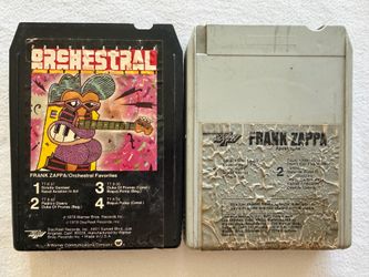 Vintage 8 track tapes collection: frank zappa • eagles • kiss • David Bowie