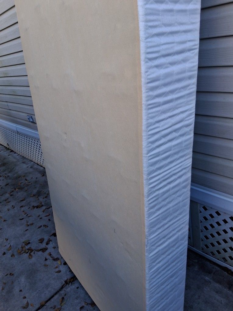 Single Bed Frame, Box Spring Mattress