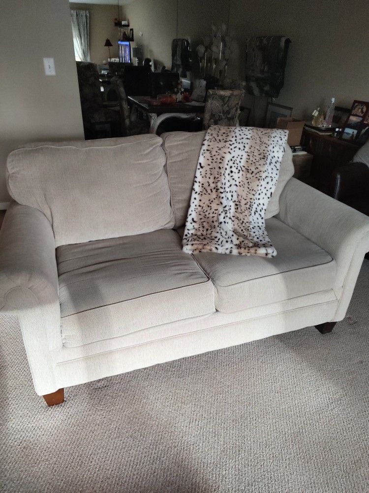 Loveseat and matching sofa