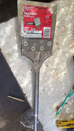 Milwaukee sledge SDS MAx floor scraper.