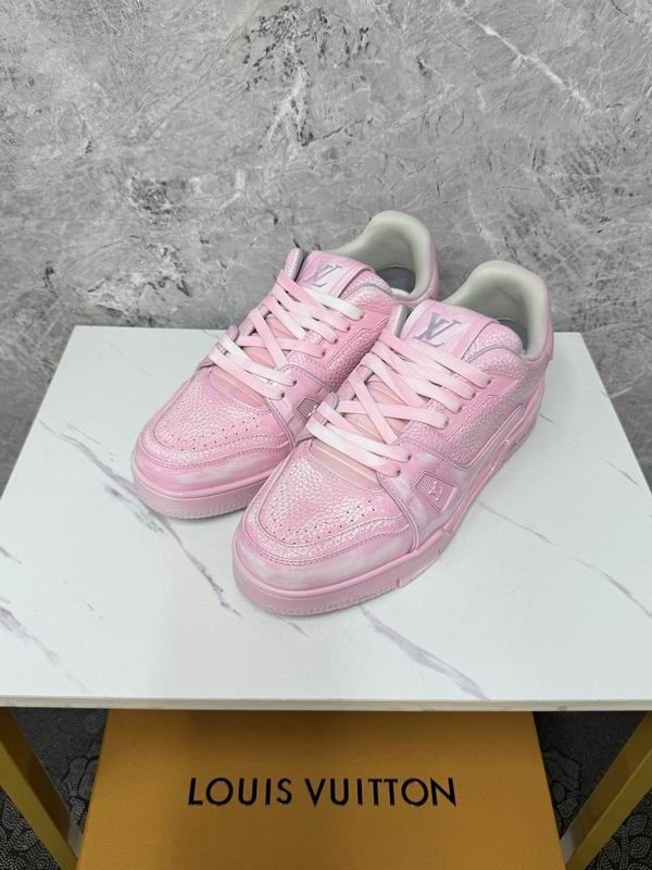 Pink shoes and casual sneakers