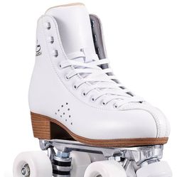 PAPAISON Roller Skates for Women and Men, Deluxe 2 Layer Microfiber Leather Double Row-Classic Roller Skates for Girls, Professional Outdoor Indoor Qu