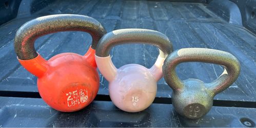 Kettlebell Weight set (25lb/15lb/10lb)