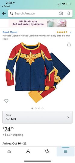 Baby Captain marvel costume