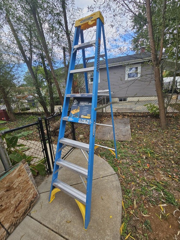 8ft Werner Step Ladder New