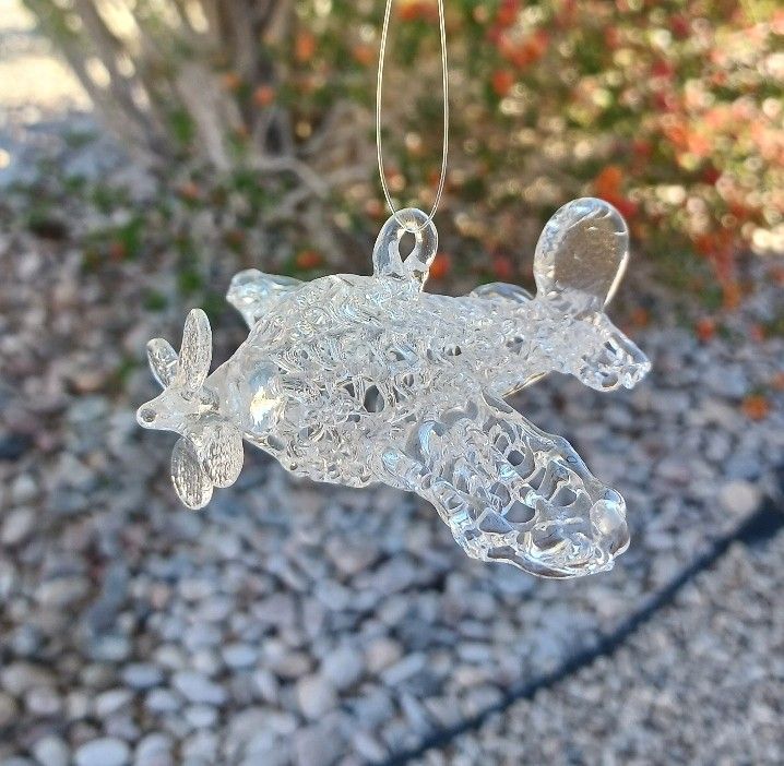 Vintage Glass Airplane Christmas Ornament