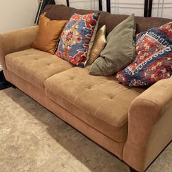 Couch with pillows $200